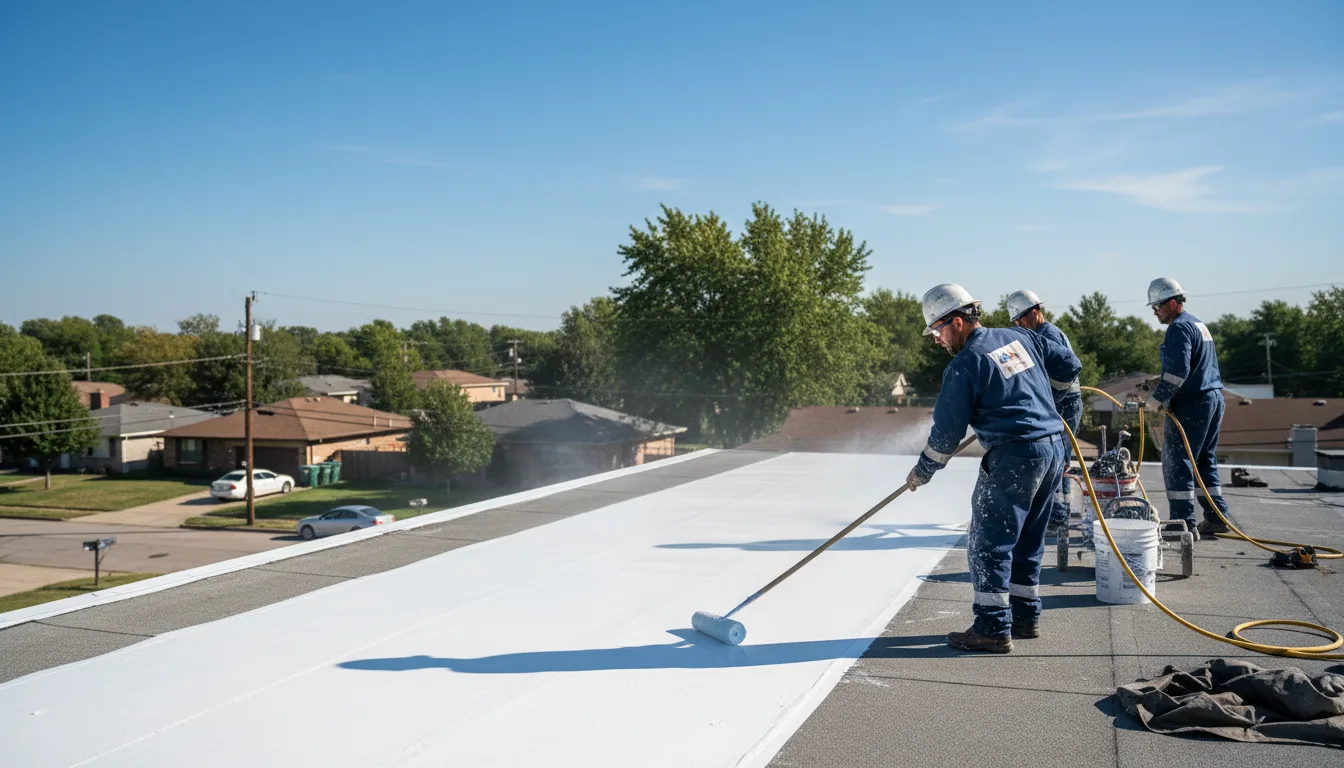 Commercial roof coating in Loman, MN near me